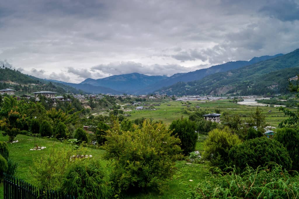 Scenic bumthang valley of Bhutan