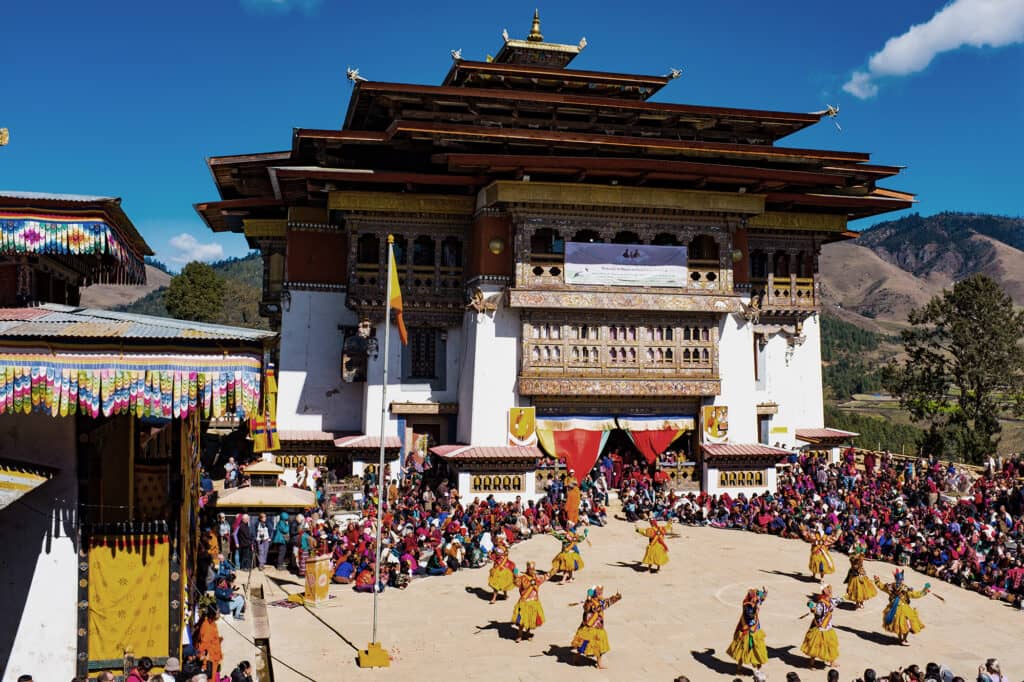 Black neck crane festival at Phobjikha Bhutan